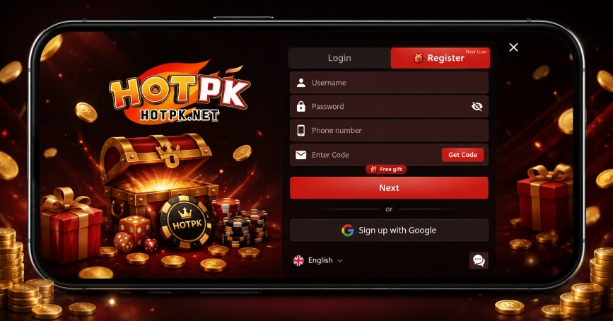 HotPK Game Download APK | Safe and Easy Earning App 2026 5 Register on a Hot PK Account